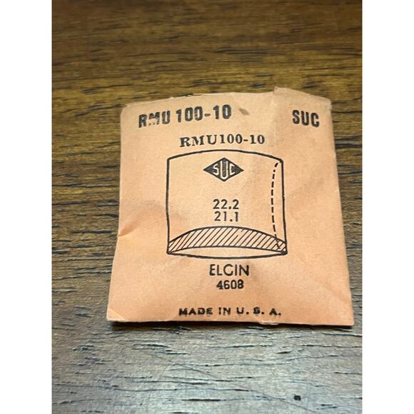 Elgin 4608 watch crystal- RMU100-10-NOS - Picture 2 of 2